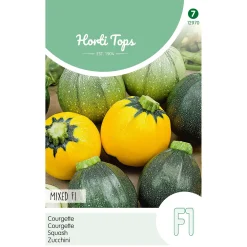 Horti Tops Moestuin<Courgette ronde soorten mix