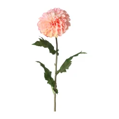 Everlands Kunstplanten En Kunstbloemen<Dahlia op steel roze 75 cm