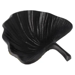 Woondecoratie<Deco blad metaal Parksville 12 cm zwart