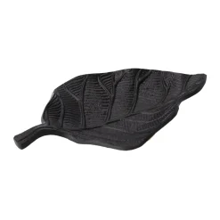 Woondecoratie<Deco blad metaal Parksville 16 cm zwart