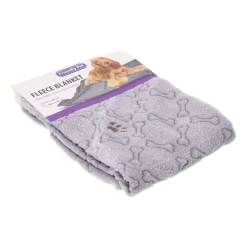 Friendly Pet Hondenverzorging<Deken hond poot 70x100cm grijs