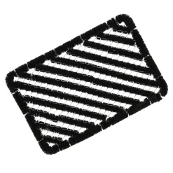 Woondecoratie<Deurmat draad kokos 60x40cm zwart