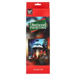 Creative Craft Group Kerstdecoratie<Diamond painting 30x40cm kerst