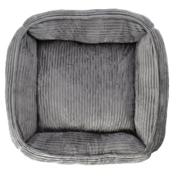 Friendly Pet Kattenmand|Hondenkussen<Dierenmand stripe design 65x60x20cm antra