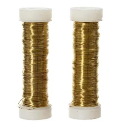 Decoris Woondecoratie<Draad metaal 3mm 6m goud 2st