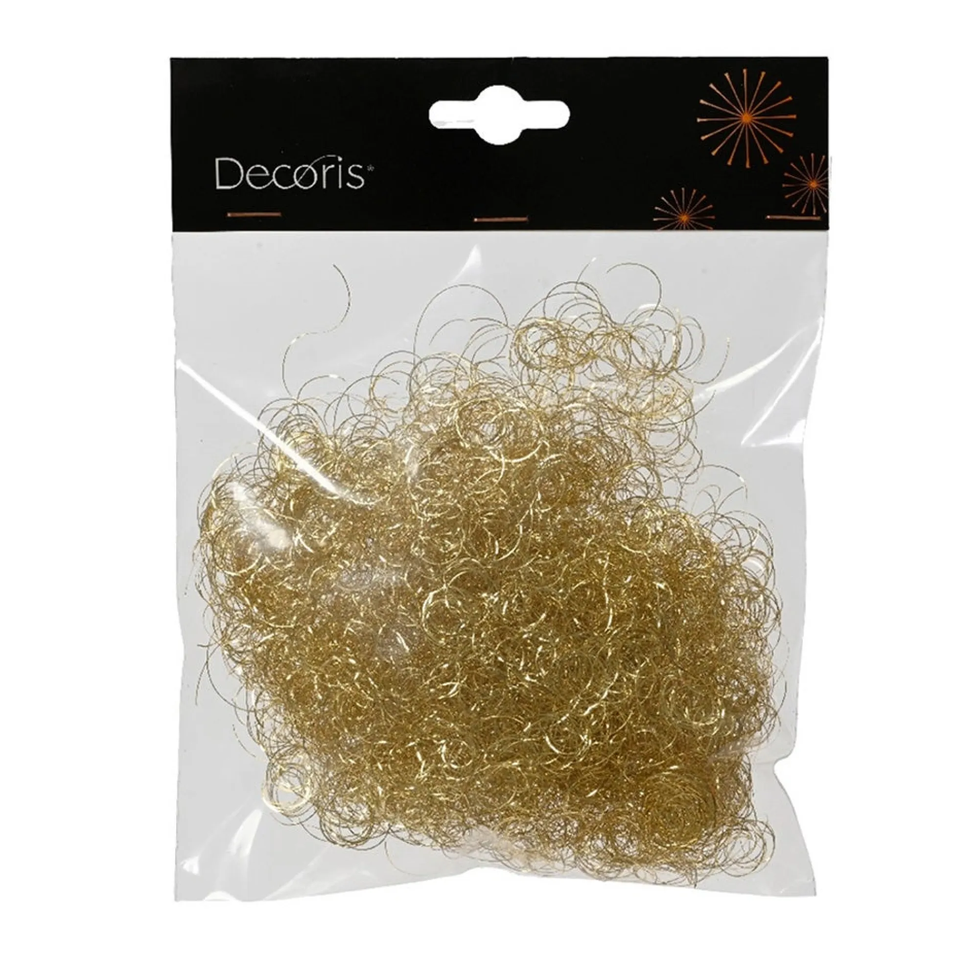 Decoris Kerstdecoratie<Engelenhaar messing goud