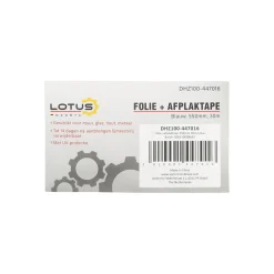 Lotus Verfspullen<Folie met afplaktape pro blauw 550 mm 30 m