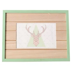 Woondecoratie<Fotokader hout mint groen
