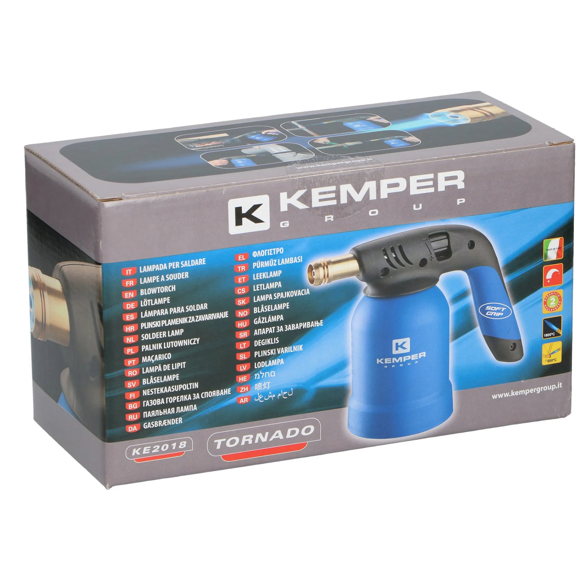 Kemper Camping Benodigheden<Gasbrander Tornado blauw