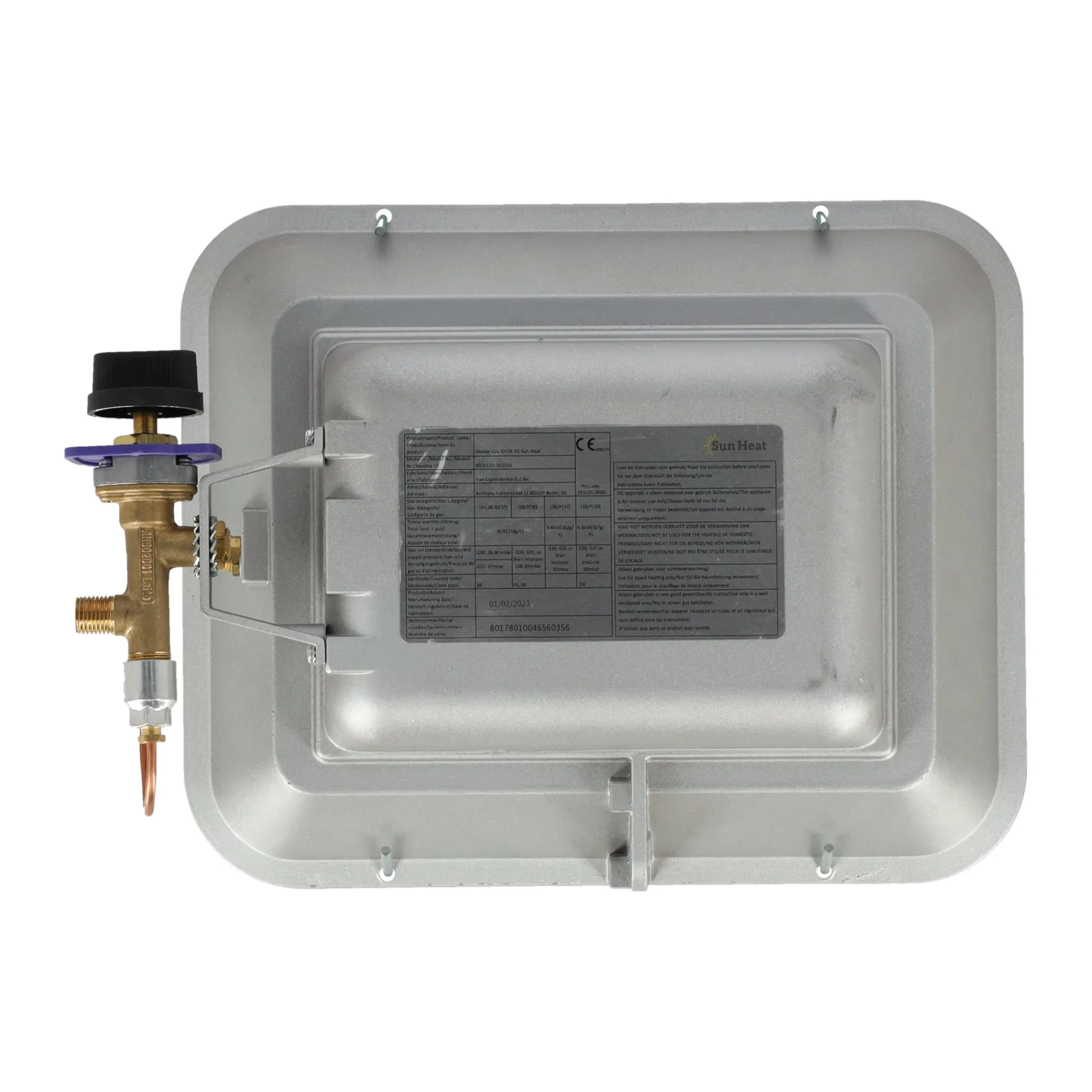 Sun Heat Binnenverwarming<Gaskachel GH36 DE