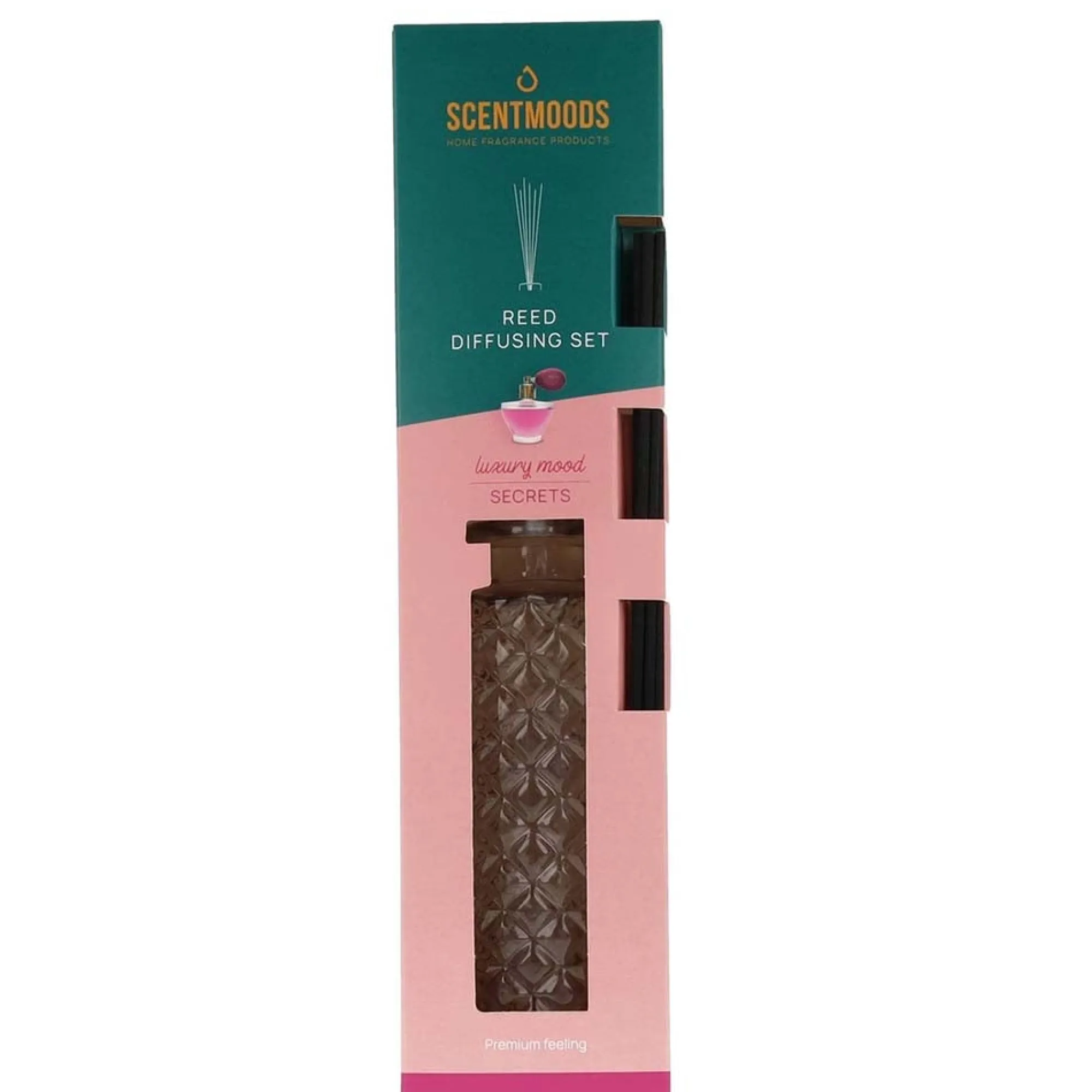 Scentmoods Kaarsen<Geurstokjes set secrets