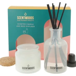 Scentmoods Kaarsen<Giftset La Vie kaars & geurstokjes