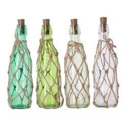 Decoris Woondecoratie<Glazen LED-fles 28 cm