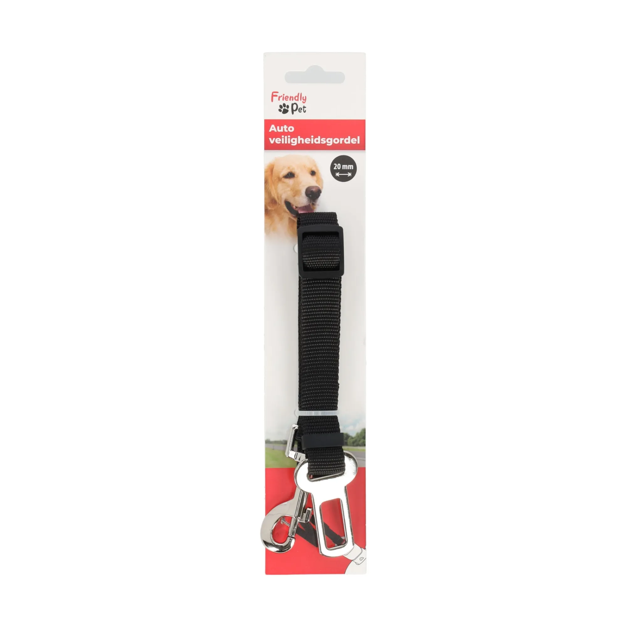 Friendly Pet Reizen Hond<Gordel auto 20mm
