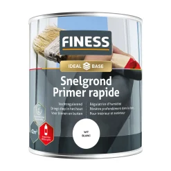 Finess Muurverf<Grondverf acryl wit 750ml