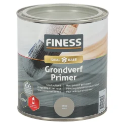 Finess Muurverf<Grondverf grijs 750ml