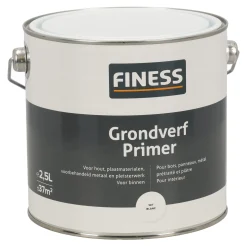 Finess Muurverf<Grondverf wit 2.5L wit Promo