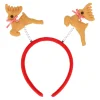Kerstkleding<Haarband kerst gewei rood