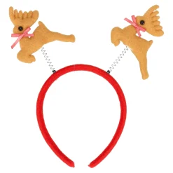 Kerstkleding<Haarband kerst gewei rood
