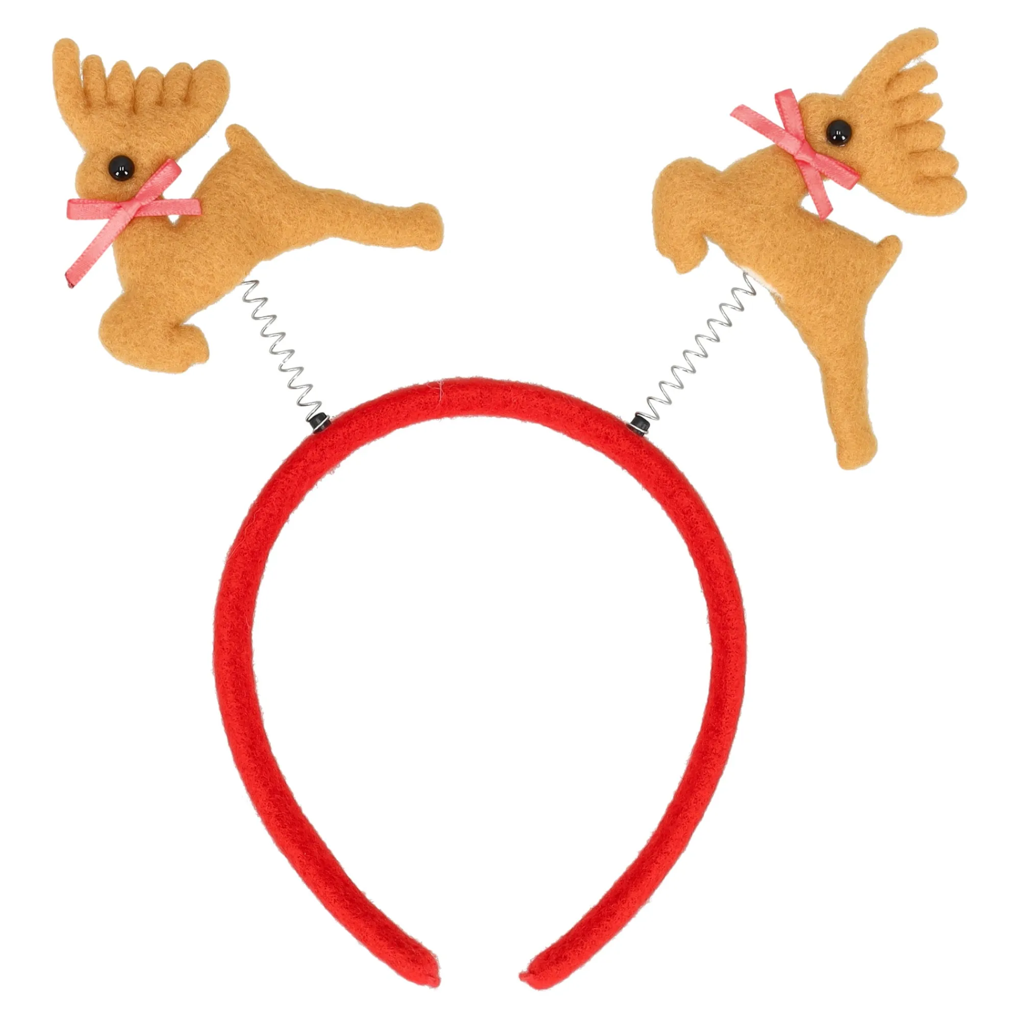 Kerstkleding<Haarband kerst gewei rood