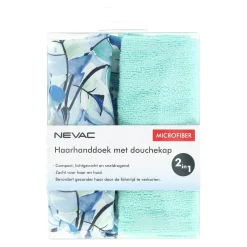 Nevac Badkameraccessoires<Haarhanddoek met douchekap