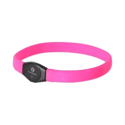 Flamingo Hondenriem<Halsband visio LED jumbo 7mm roze