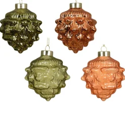 Decoris Kerstdecoratie|Kerstballen<Hanger dennenappel 10 cm