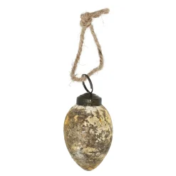 O'malley Pasen<Hanger ei glas 6x4cm goud