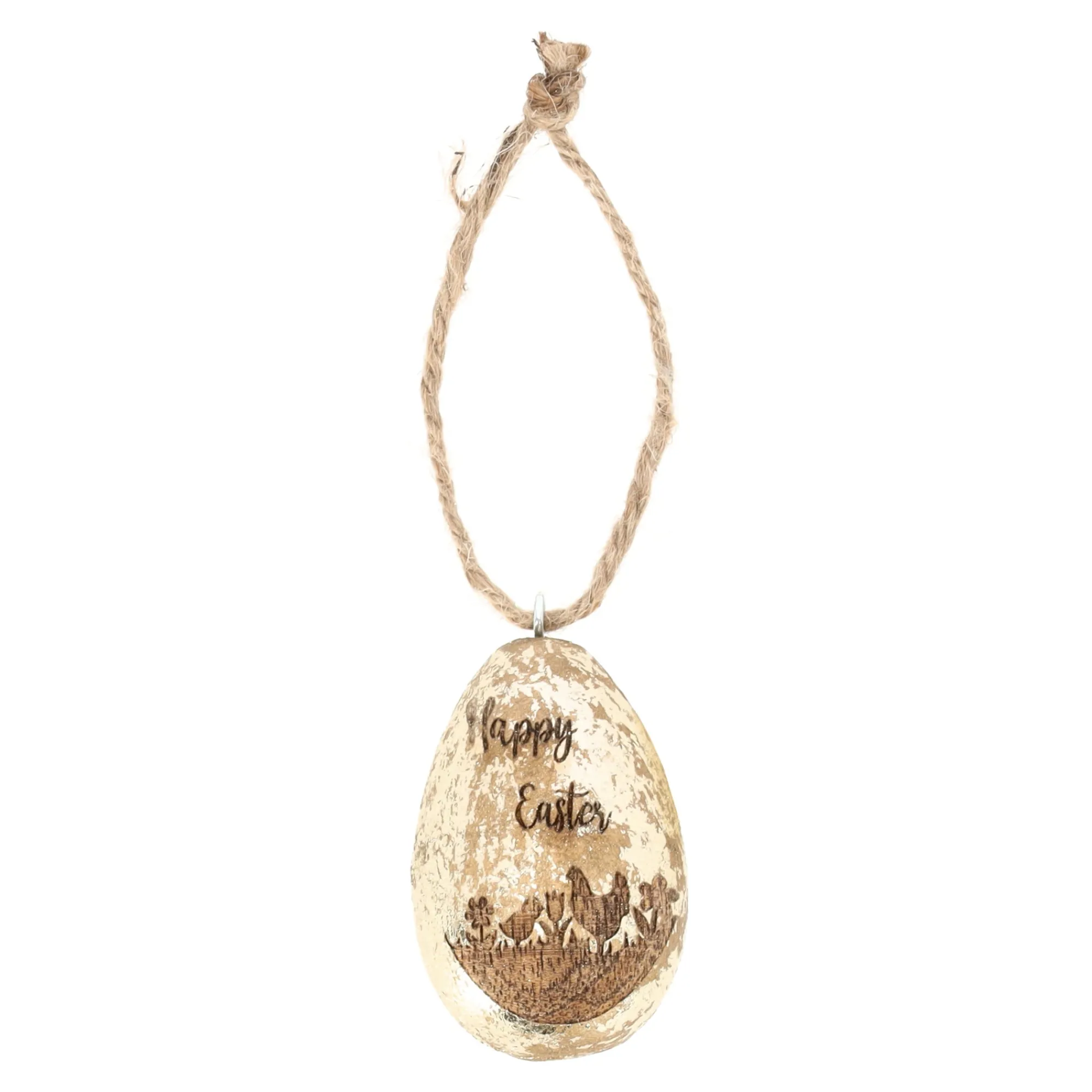 O'malley Pasen<Hanger ei hout 7cm goud