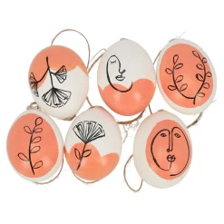 Natural Collections Pasen<Hanger ei nature oranje 6st