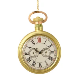 Decoris Kerstdecoratie|Kerstballen<Hanger glas klok goud 11 cm