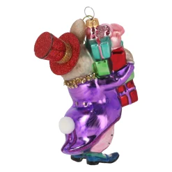 O'malley Pasen<Hanger glas konijn hoed rood