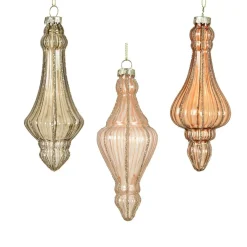 Decoris Kerstdecoratie|Kerstballen<Hanger glas pegel 14 cm