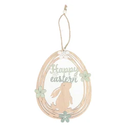 Natural Collections Pasen<Hanger happy easter hout 19cm