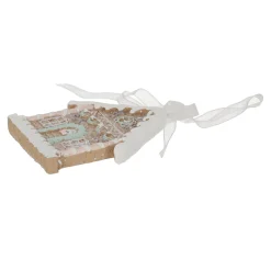 Kerstdecoratie|Kerstballen<Hanger huis gingerbread 9 cm