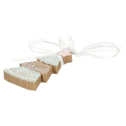 Kerstdecoratie|Kerstballen<Hanger kerstboom ster gingerbread 9 cm