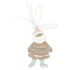Kerstdecoratie|Kerstballen<Hanger kerstman gingerbread 9 cm