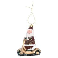 Kerstdecoratie|Kerstballen<Hanger kerstman step 11 cm