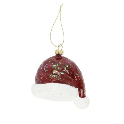 Kerstdecoratie|Kerstballen<Hanger kerstmuts 9 cm
