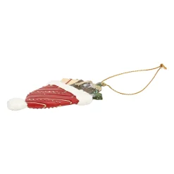 Kerstdecoratie|Kerstballen<Hanger kerstmuts rood 11cm
