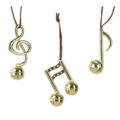 Decoris Kerstballen|Kerstdecoratie<Hanger muzieknoot 10 cm