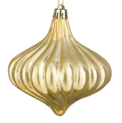 Mica Decorations Kerstdecoratie|Kerstballen<Hanger ornament goud 9 x 10 cm