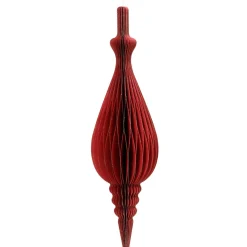 Decoris Kerstdecoratie|Kerstballen<Hanger papier pegel rood 80 cm