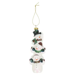 Kerstdecoratie|Kerstballen<Hanger sneeuwman 5 x 15 cm