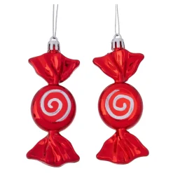 Boltze home Kerstdecoratie|Kerstballen<Hanger snoep Goody rood 11x4cm 2st