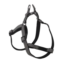 Flamingo Hondentuig<Harnas Step&go Jannu zwart M 35-60cm