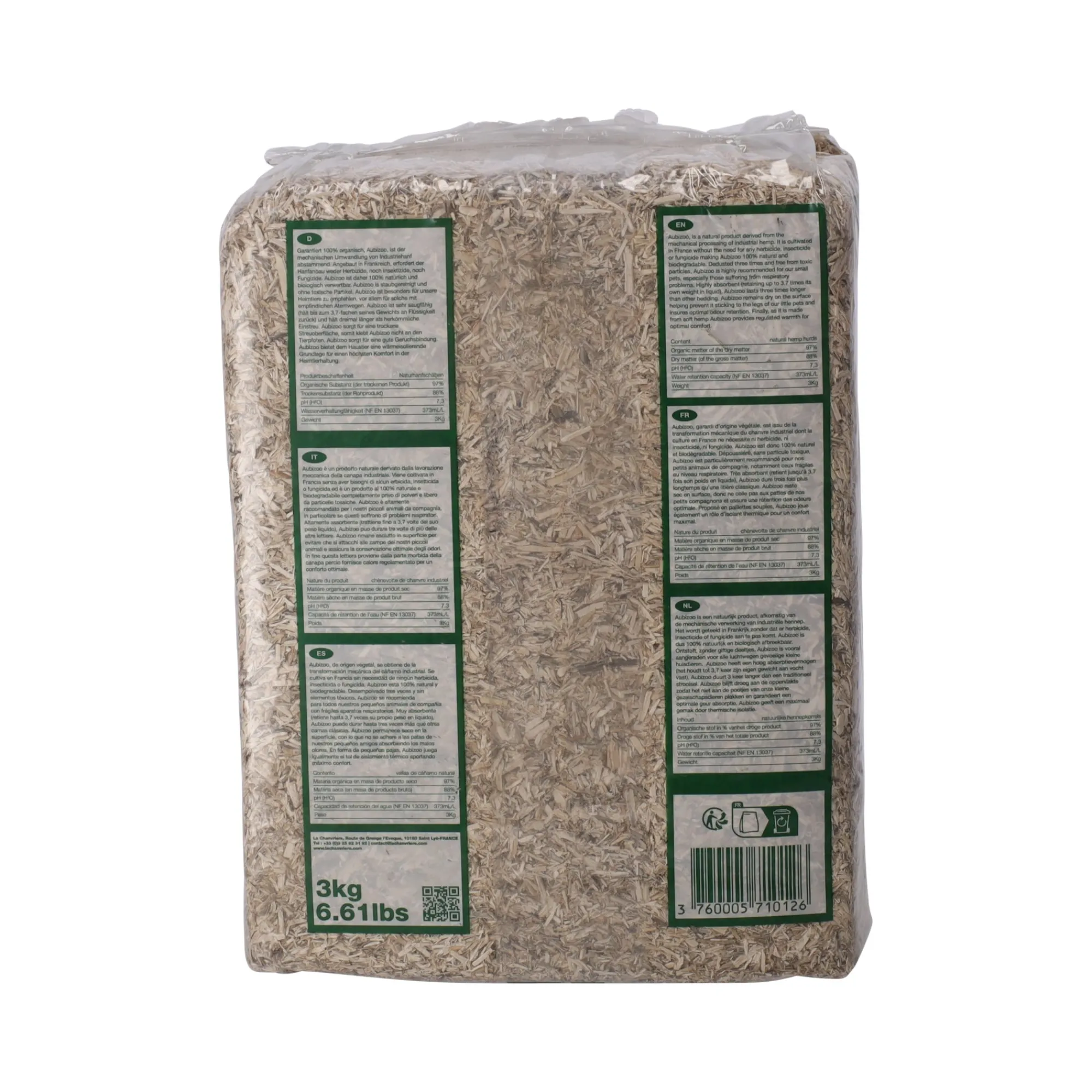 Aubiose Bodembedekking Kooi<Hennep strooisel 3kg