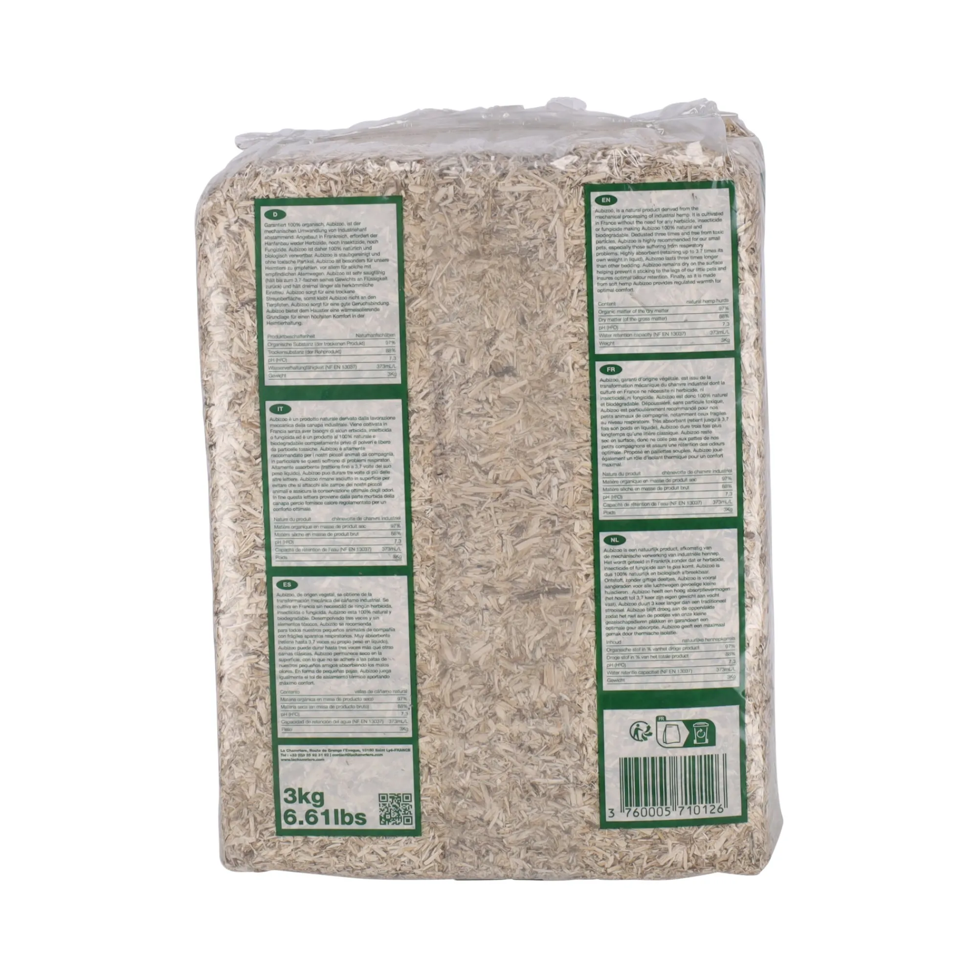 Aubiose Bodembedekking Kooi<Hennep strooisel 3kg