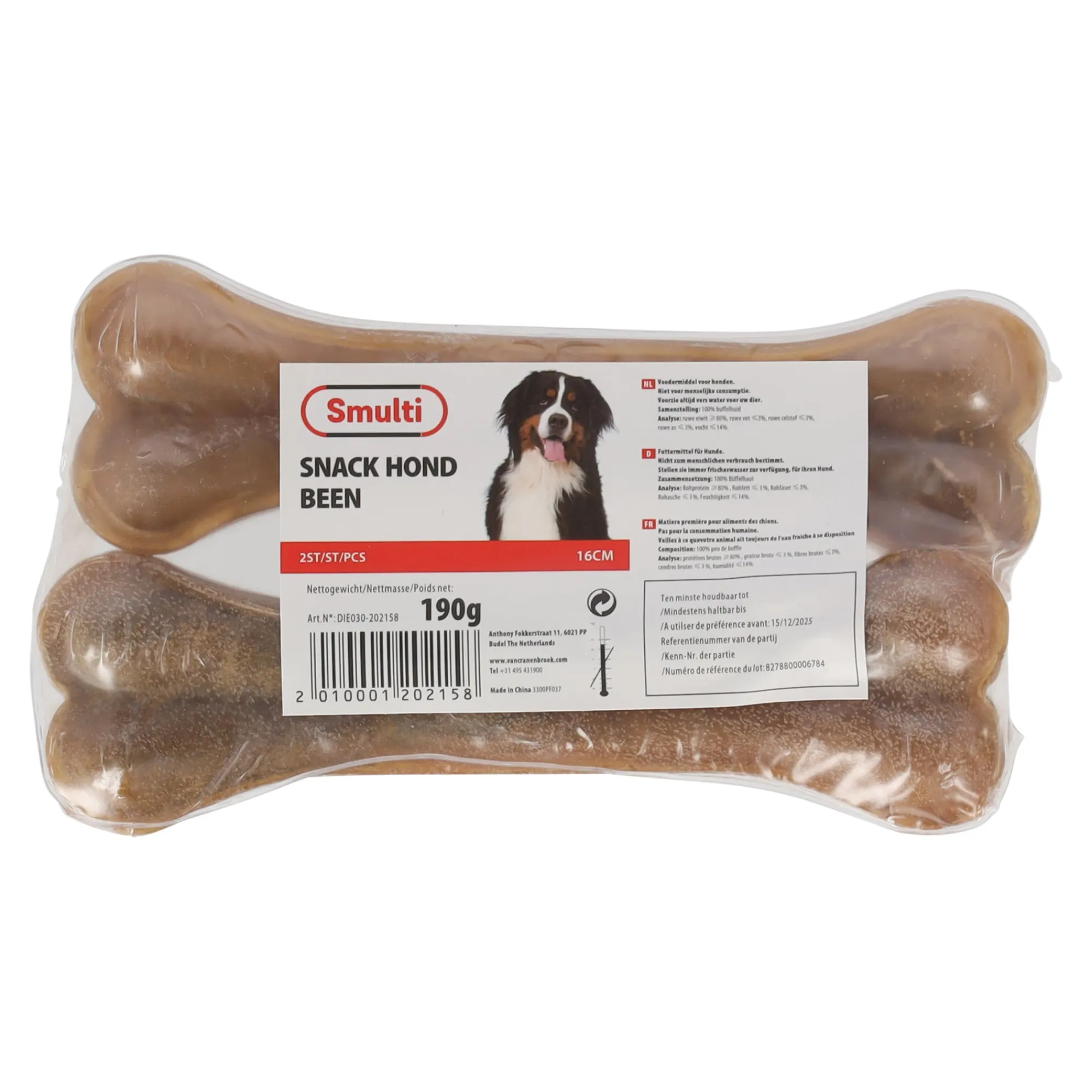 Smulti Hondensnacks<Hondensnack been 16cm 2st