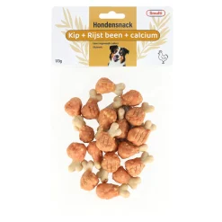 Smulti Hondensnacks<Hondensnack calcium been kip met rijst 170g